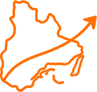 Plus vaste territoire dans l'Est-du-Québec